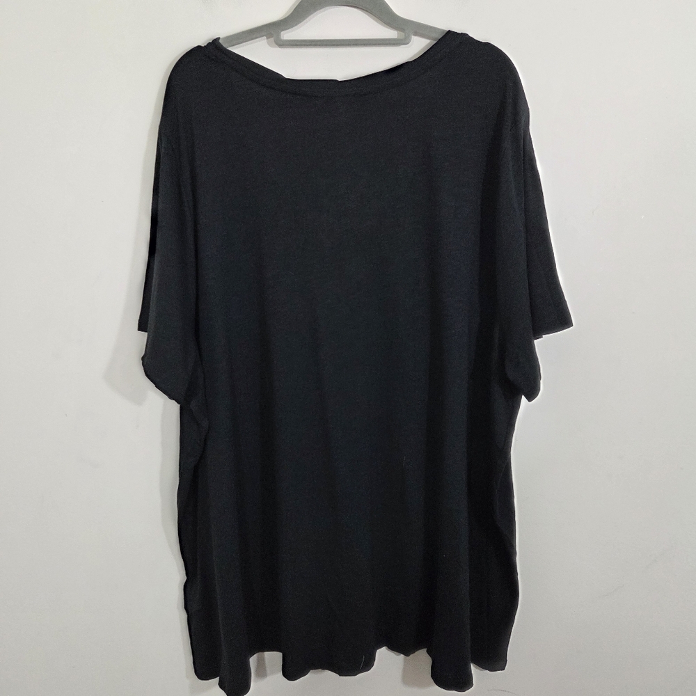 NWT NYDJ Forever Comfort Short-Sleeve Twist V-Neck Tee T-shirt Size 2X Comfy - Picture 7 of 11